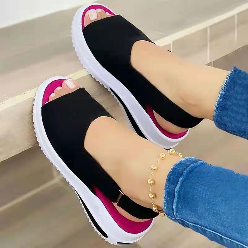 Velcro Casual Summer Women Sandals Fish Mouth Sandals