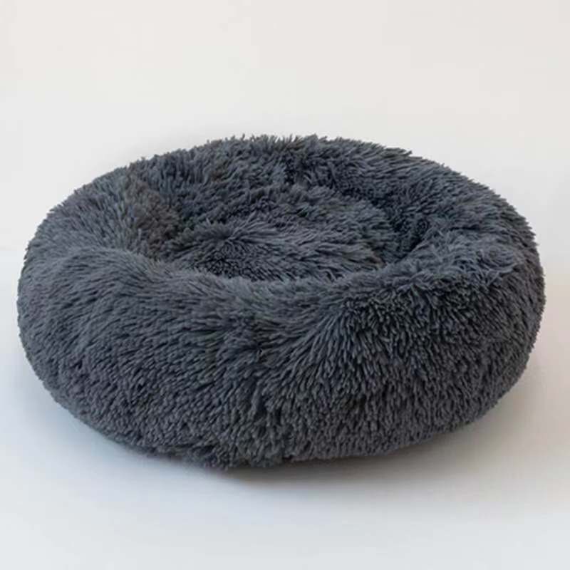 Round plush kennel