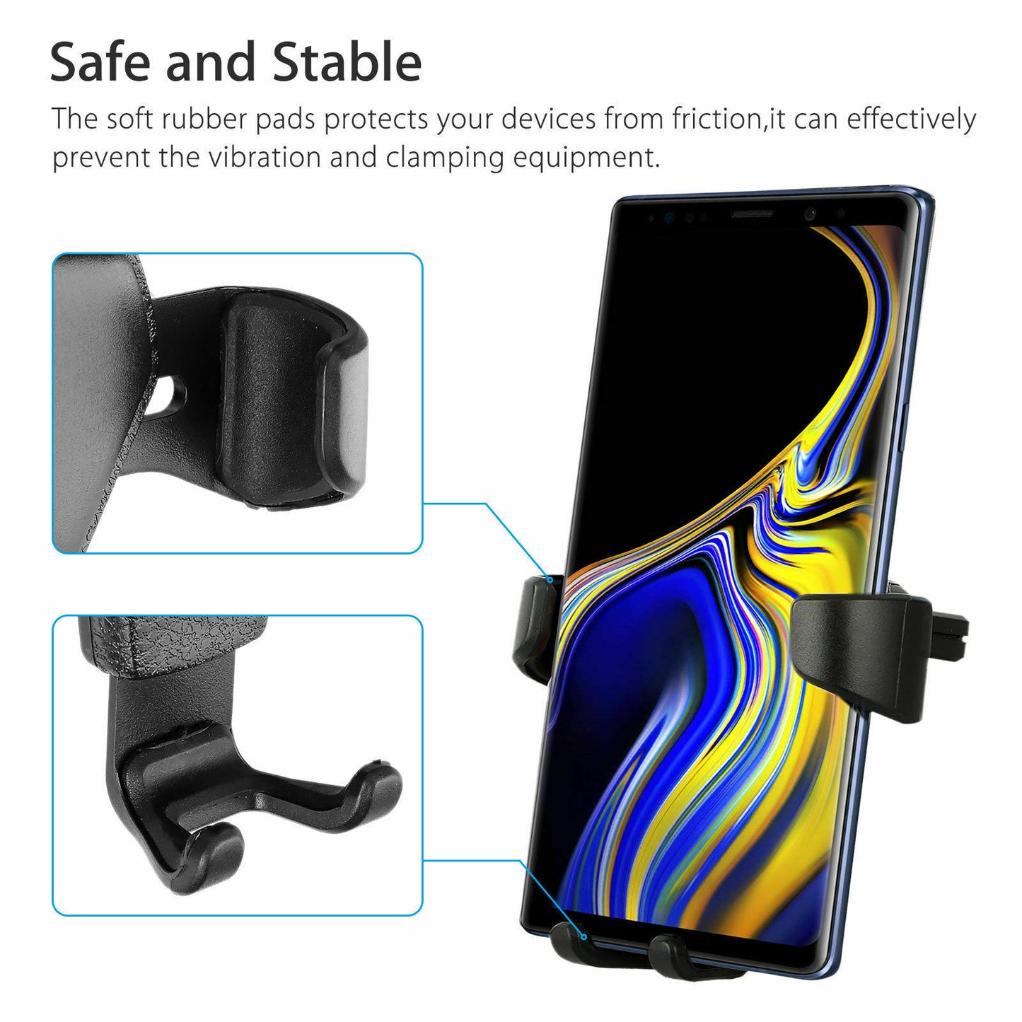 Universal Car Mount Holder Stand Air Vent Cradle For Mobile Cell Phone Gravity Car Mount Air Vent Phone Holder for iPhone X XR XS Max Samsung S10 Note9