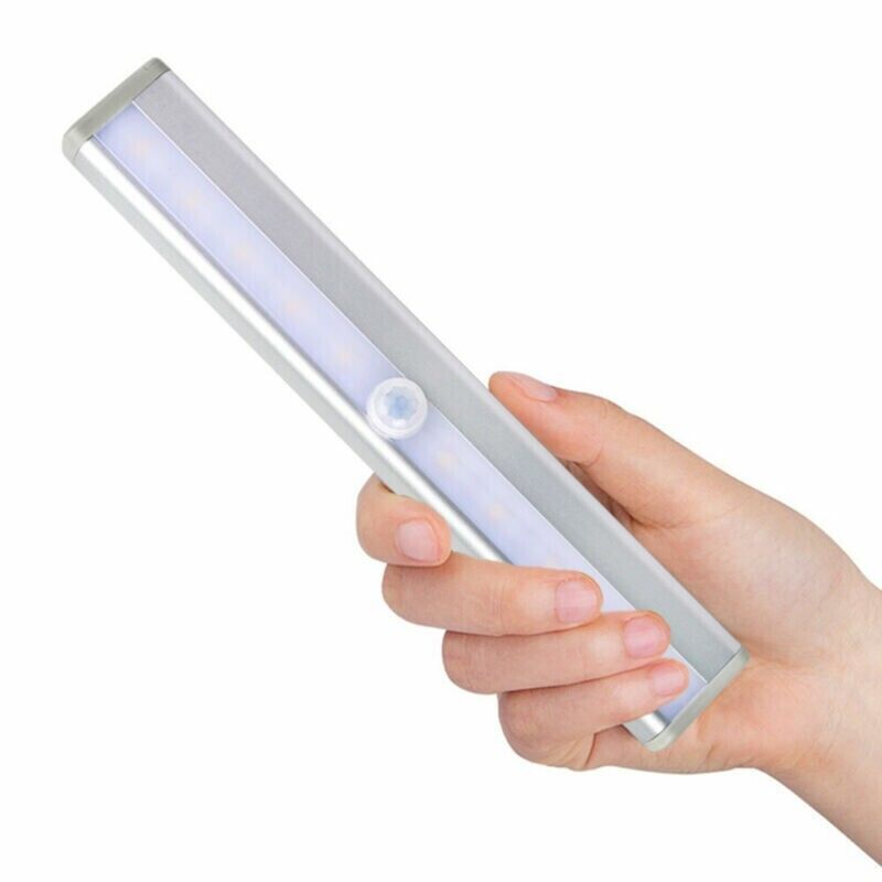 LED Motion Sensor Closet Light Wireless Night Light Cabinet Wardrobe Kitchen