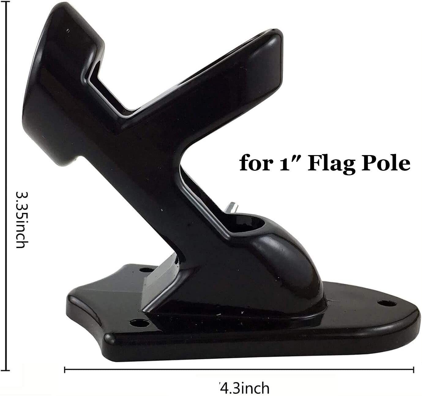 Wall Mounted Flag Pole Holder-Two-Position Mounting Bracket With Hardwares