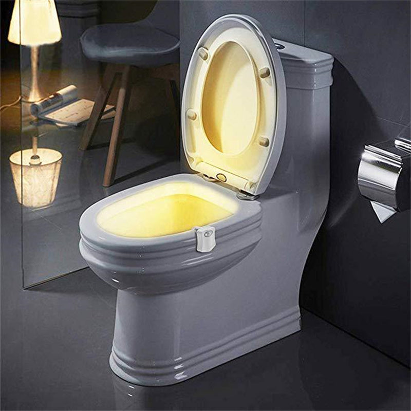 16 Colors LED Creative Hanging Human Toilet Sensor Toilet Cover Lamp