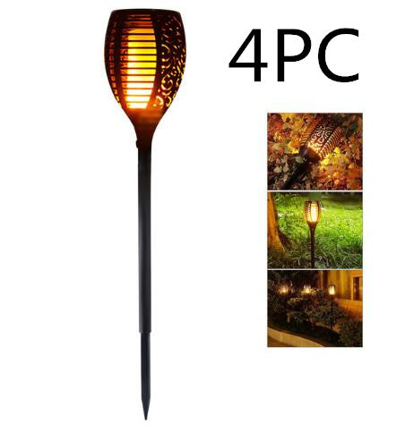 Solar Flame Flickering Garden Led Light Ip65 Outdoor Solar Tiki Torch Light Spotlights Landscape Decoration Led Lamp